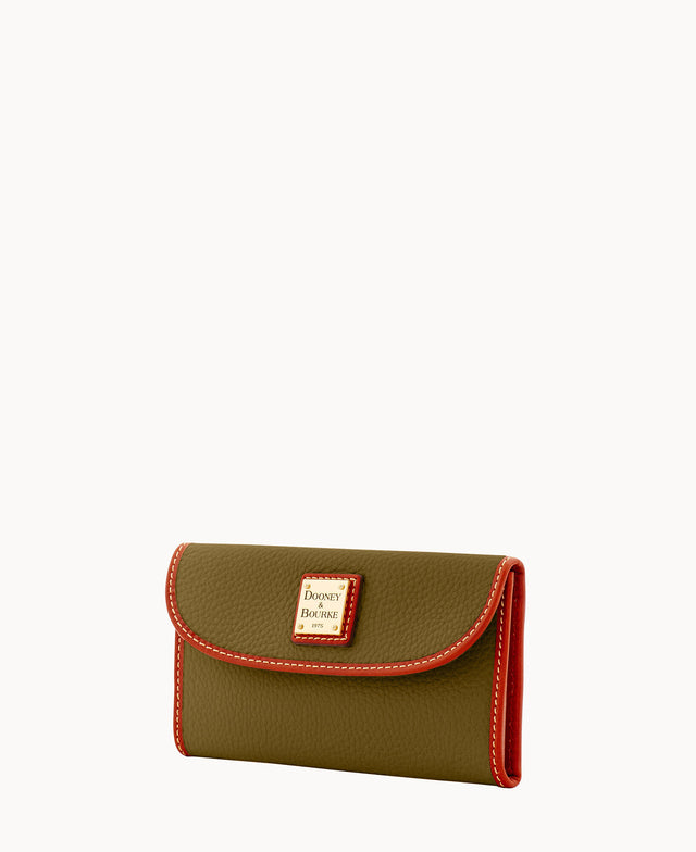 Pebble Grain Continental Clutch