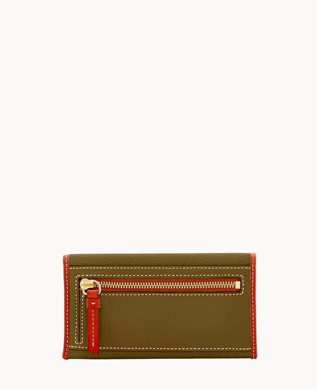 Pebble Grain Continental Clutch