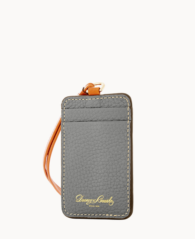 Dooney & Bourke Wallet, Pebble Grain ID Lanyard Accessories - Black Dooney & Bourke Wallet, Pebble Grain ID Lanyard Accessories - Black