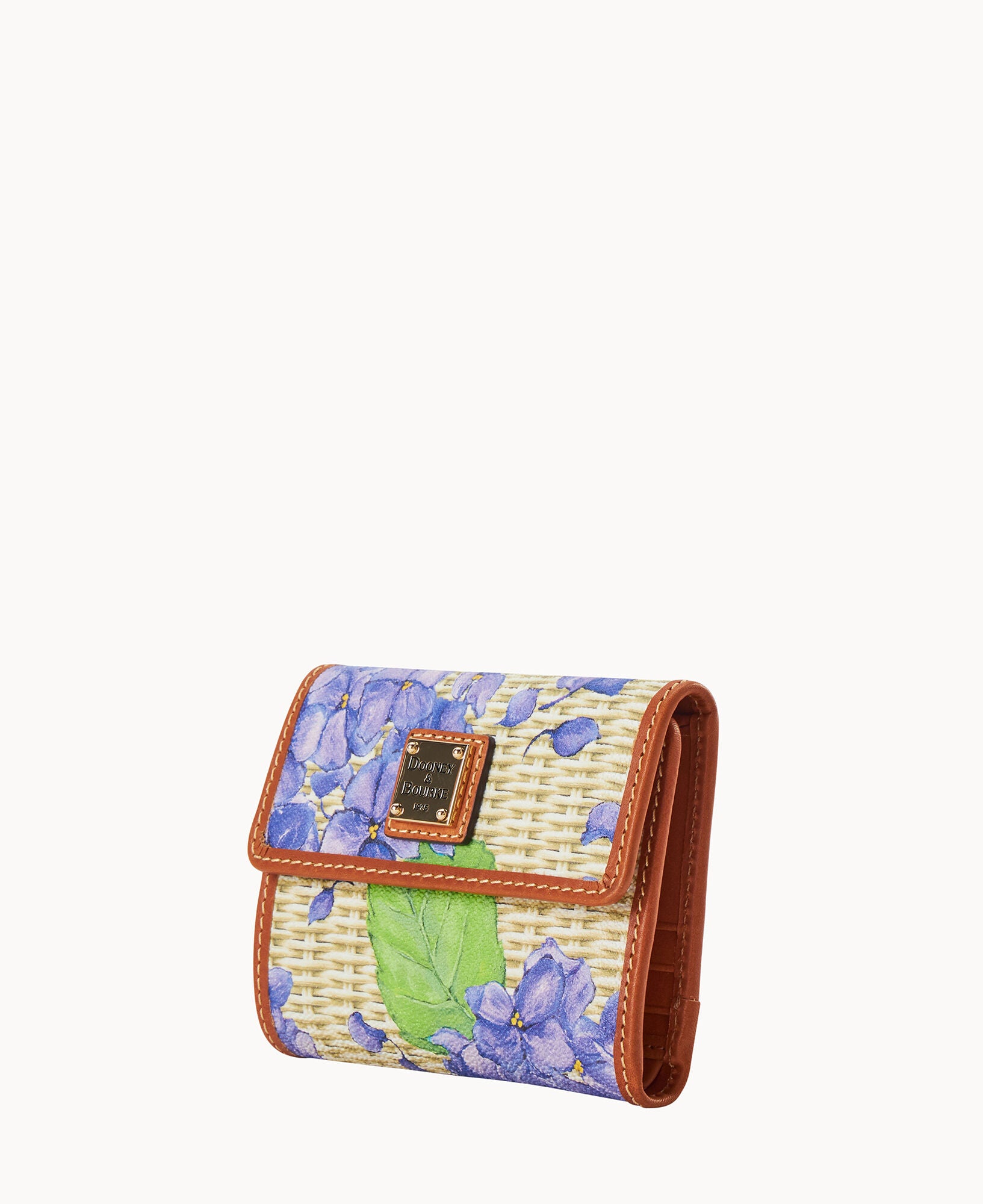 Hydrangea Basketweave Small Flap Wallet – ILoveDooney