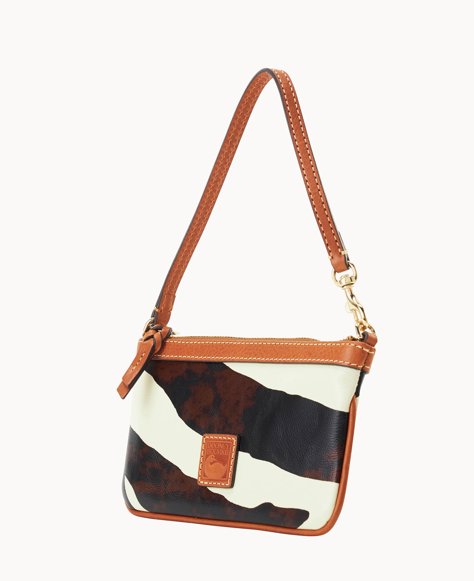 Zebra Leather Large Slim Wristlet – ILoveDooney