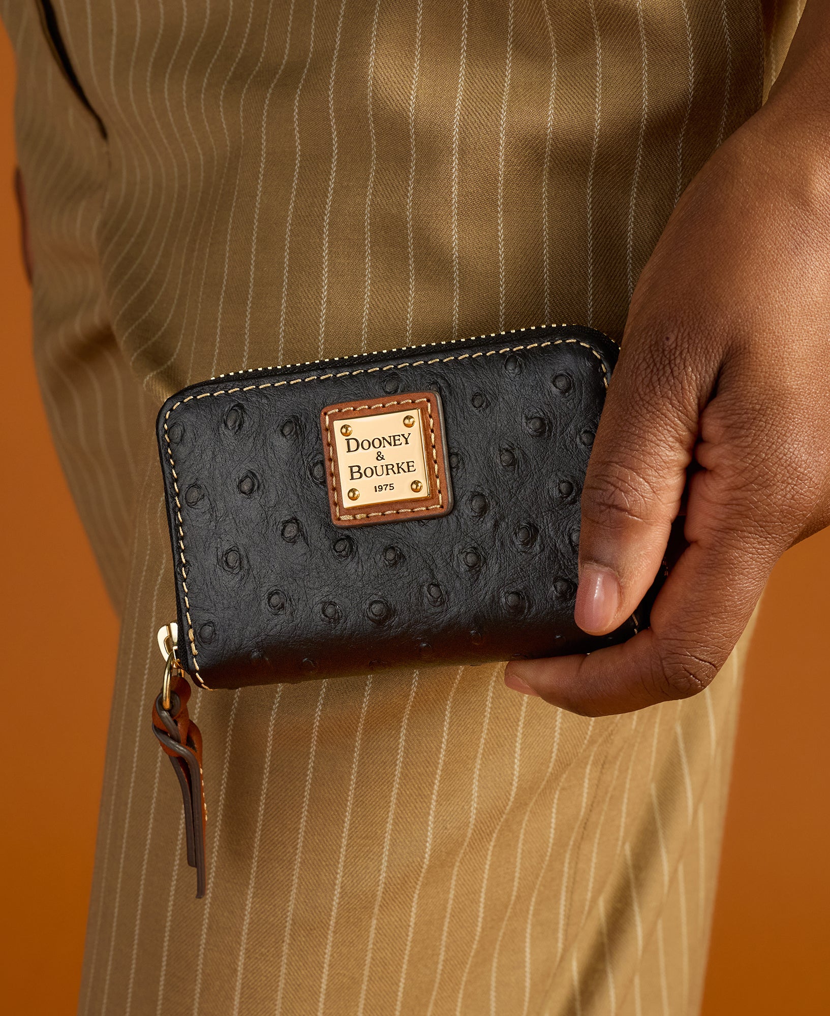 Ostrich Large Zip Around Credit Card Case – ILoveDooney
