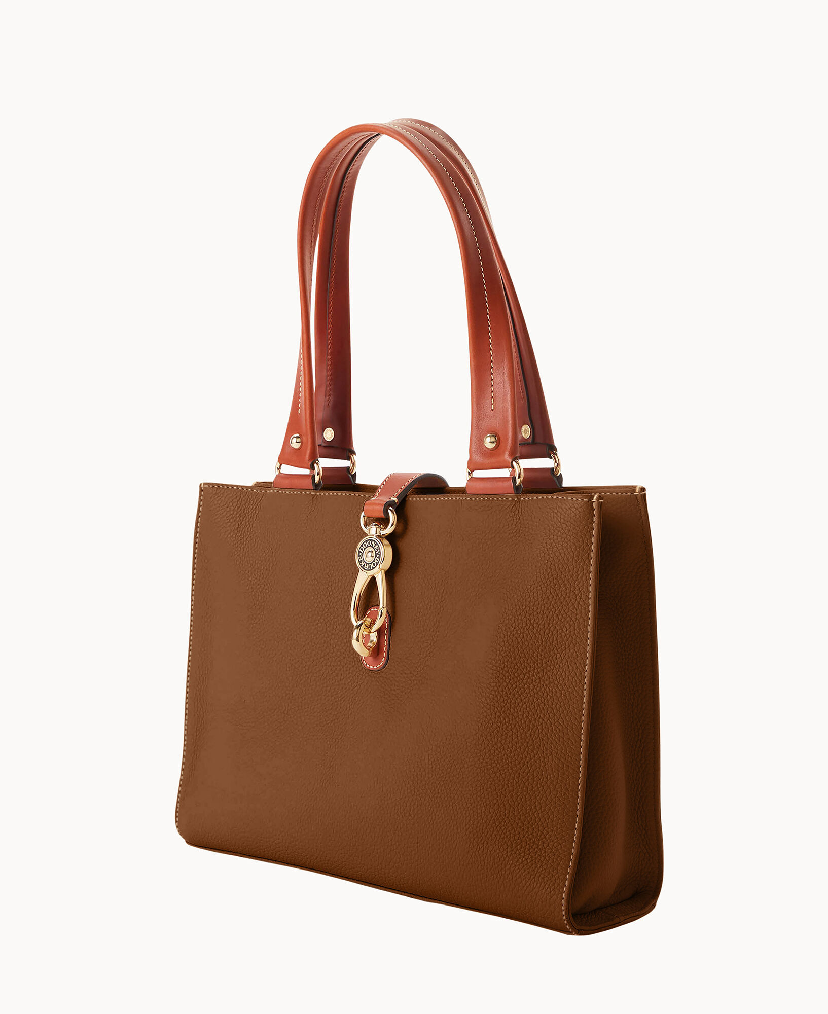 Dooney & Bourke Pebble Grain Medium Logo Lock Tote