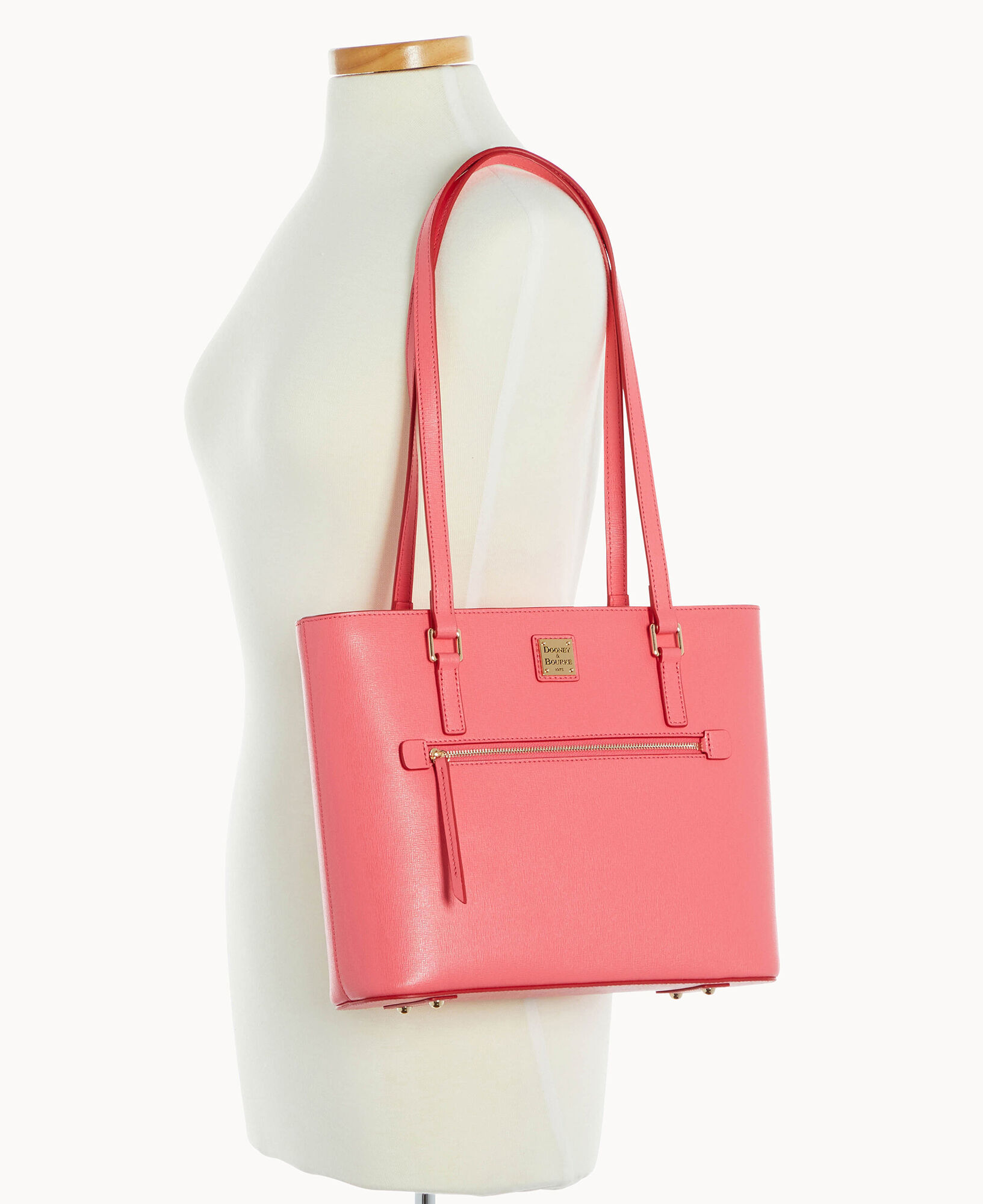 Dooney Bourke Saffiano Shopper Tote Bag, Pink