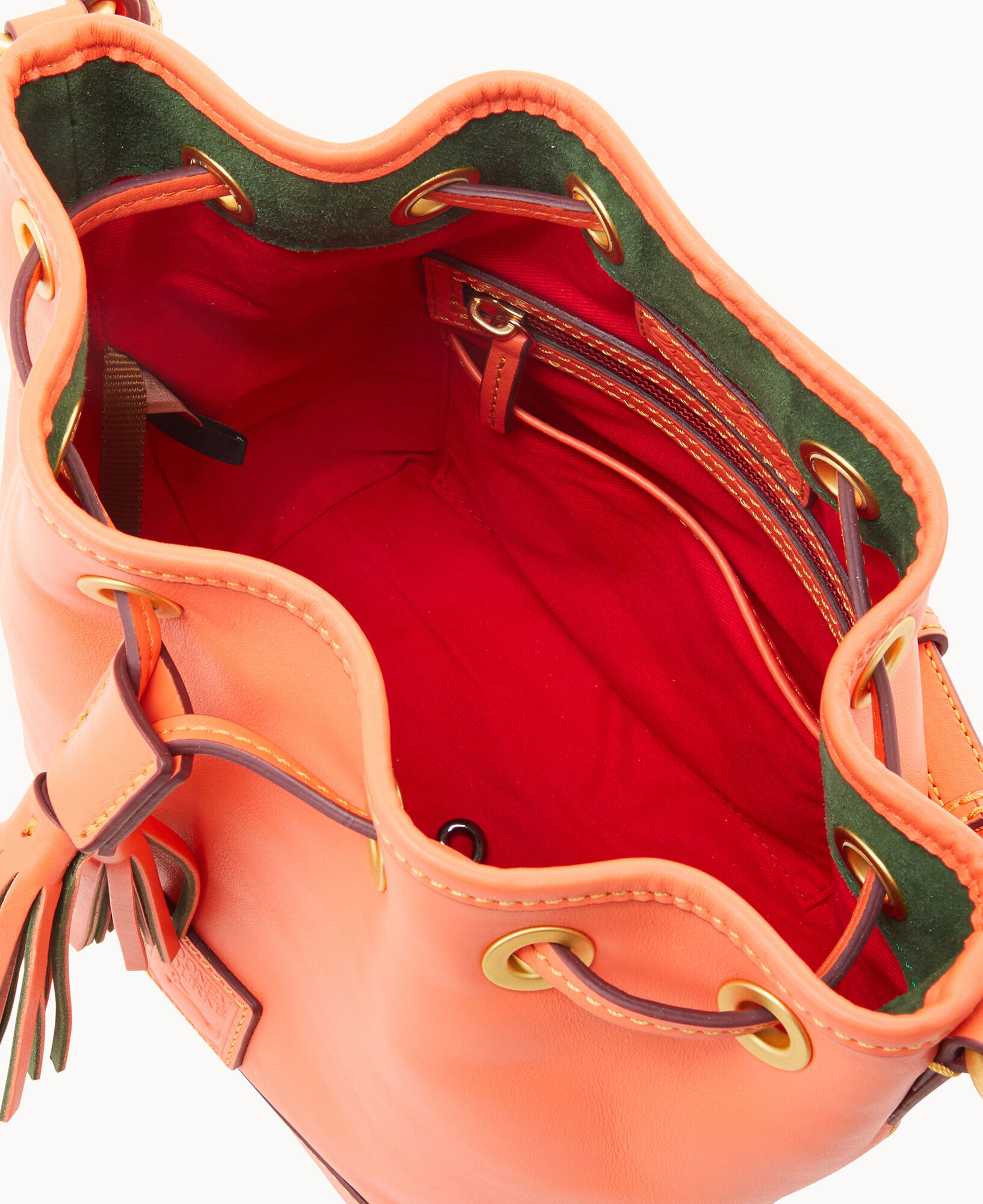 Dooney & bourke pebble leather small drawstring bag cheap