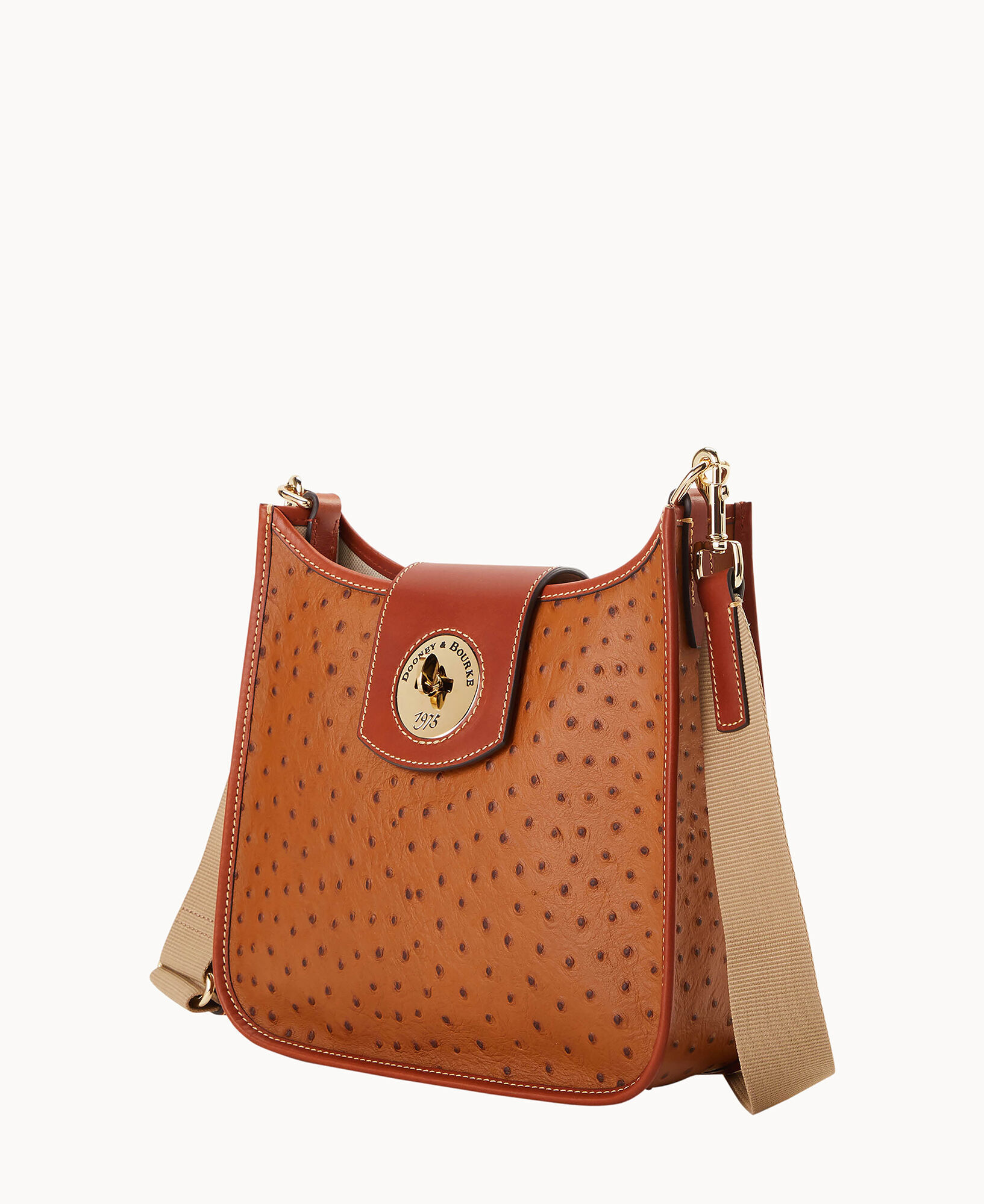 Dooney & bourke ostrich embossed 75th anniversary hobo bag deals