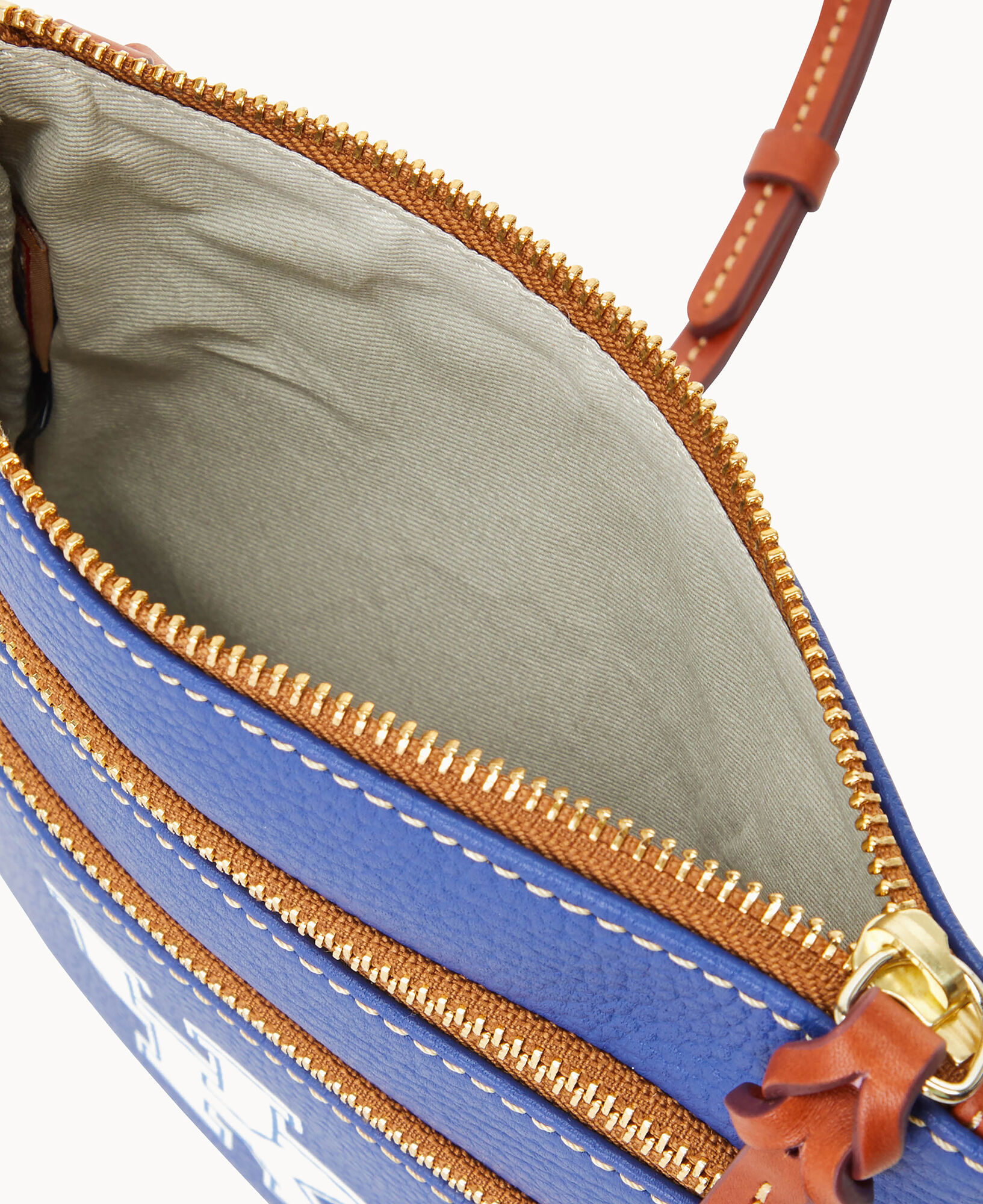 Dooney & Bourke Collegiate Clemson Triple Zip Crossbody Shoulder Bag