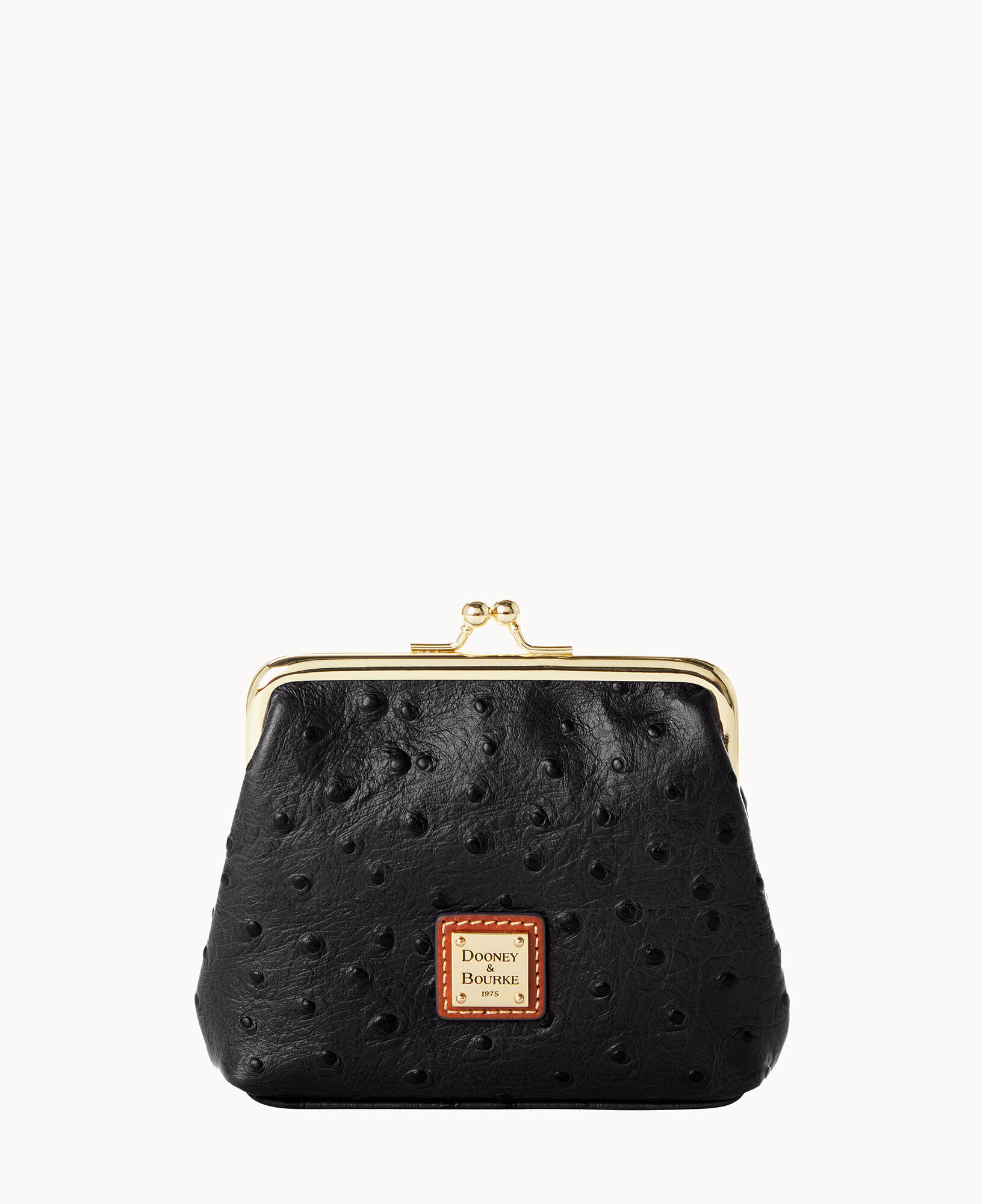 Pocket organizer ostrich small bag Louis Vuitton Black in Ostrich