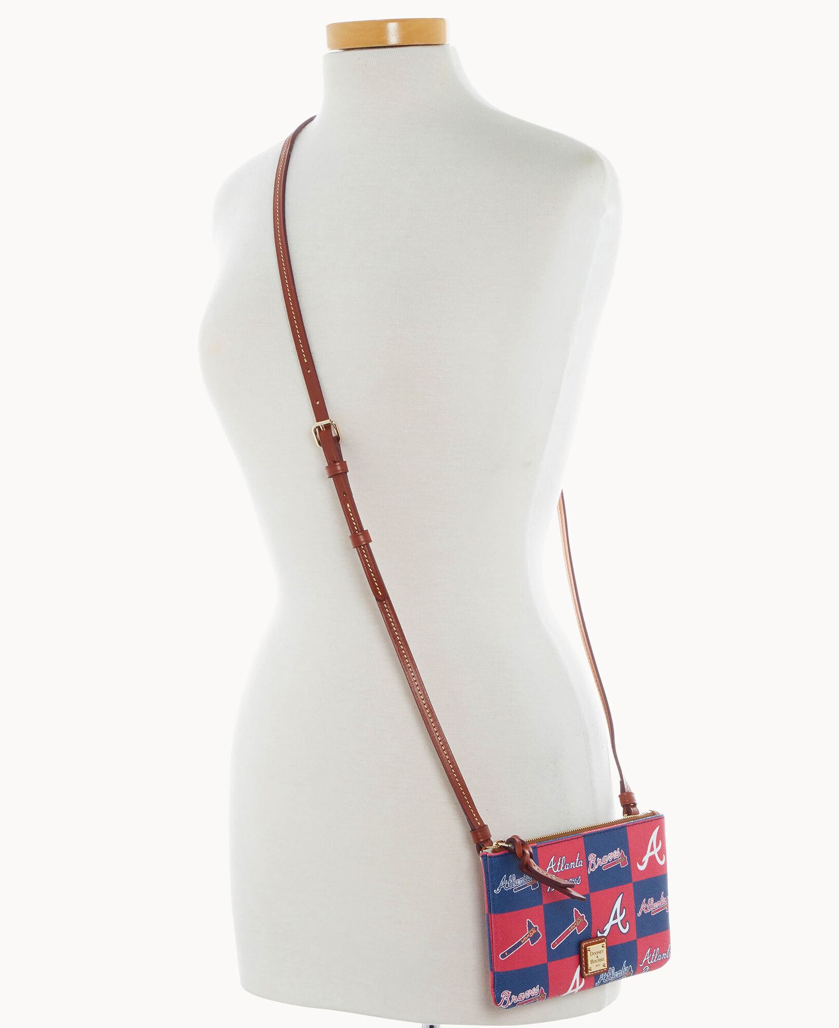 Dooney & Bourke MLB Braves Top Zip Crossbody