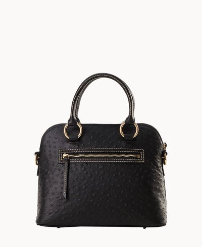 Ostrich Domed Satchel