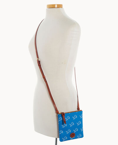 NFL Lions Small North South Top Zip Crossbody