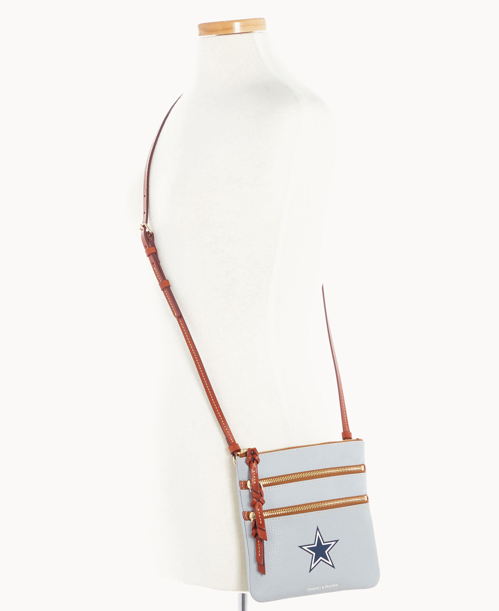 Dooney & Bourke Houston Texans Triple Zip Crossbody Bag
