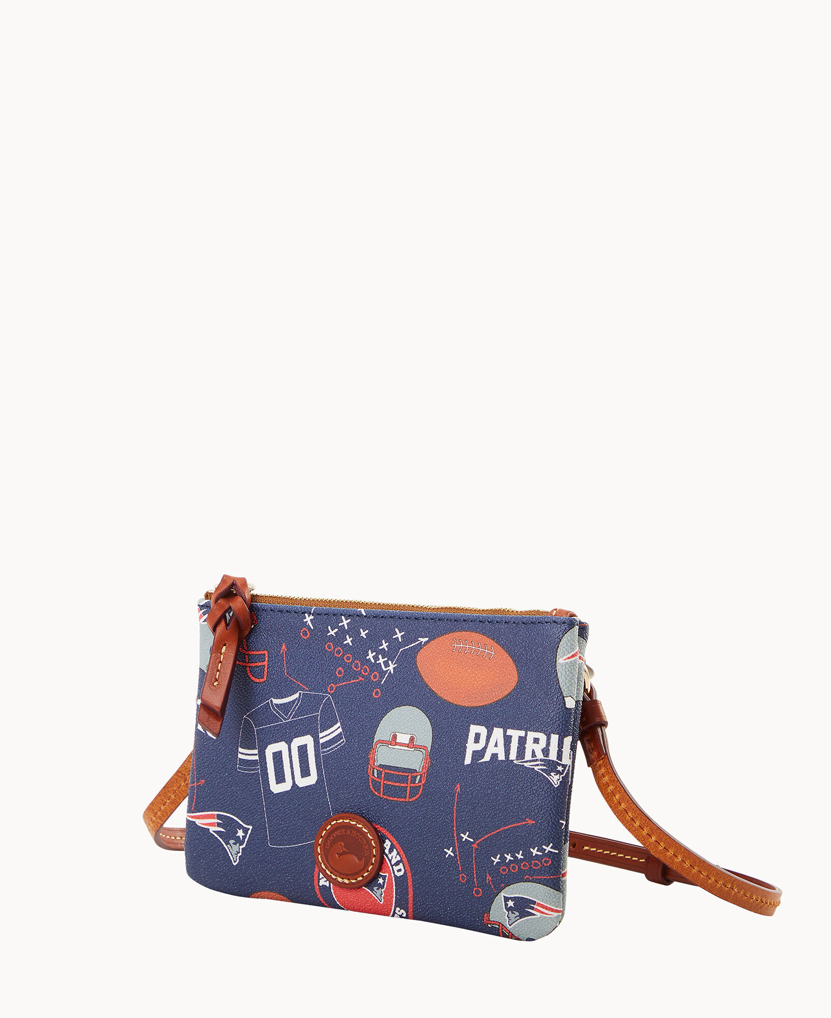 Dooney Bourke New England Patriots Top Zip Crossbody Purse