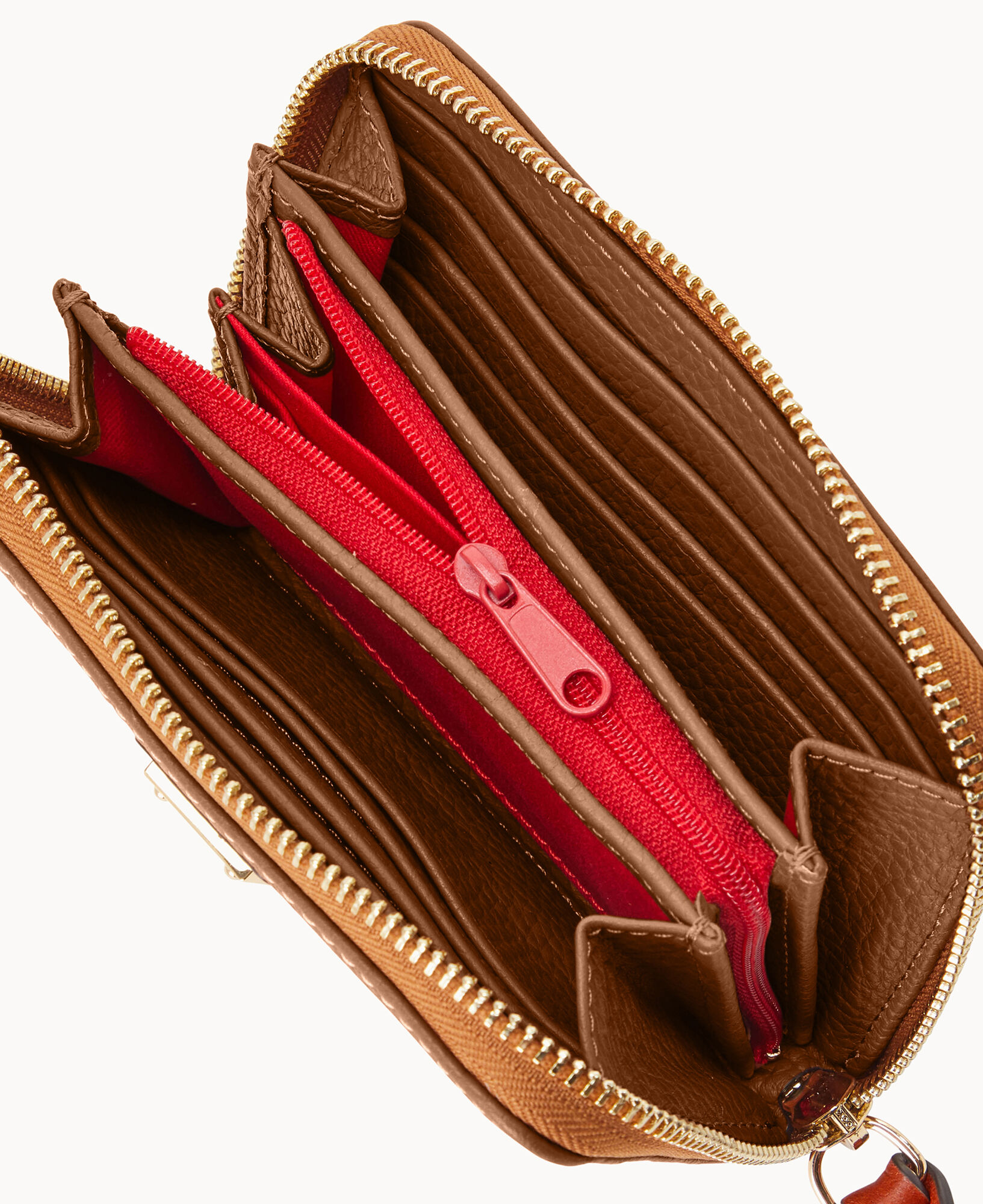 Dooney ＆ Bourke Pebble Grain Medium Zip Around Wallet 財布、帽子、ファッション小物