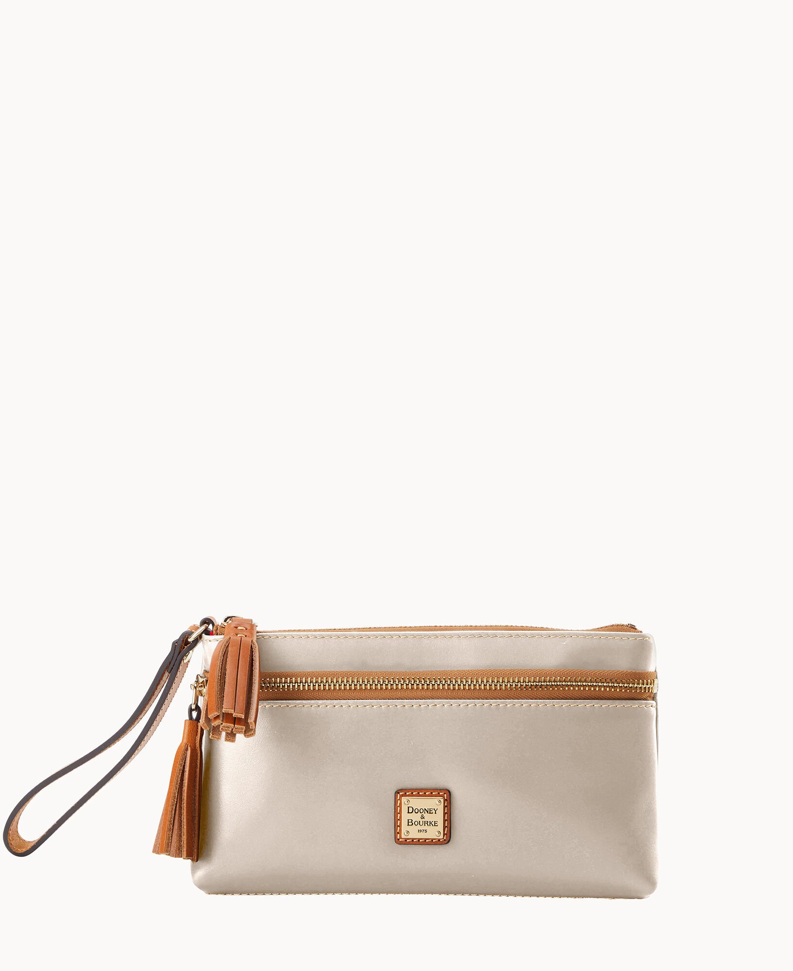 Dooney & Bourke Wexford Leather Double Zip Wristlet